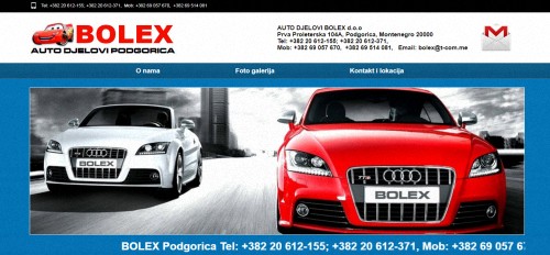 AUTO PERIONICA BOLEX TEL: +382 69 057 670